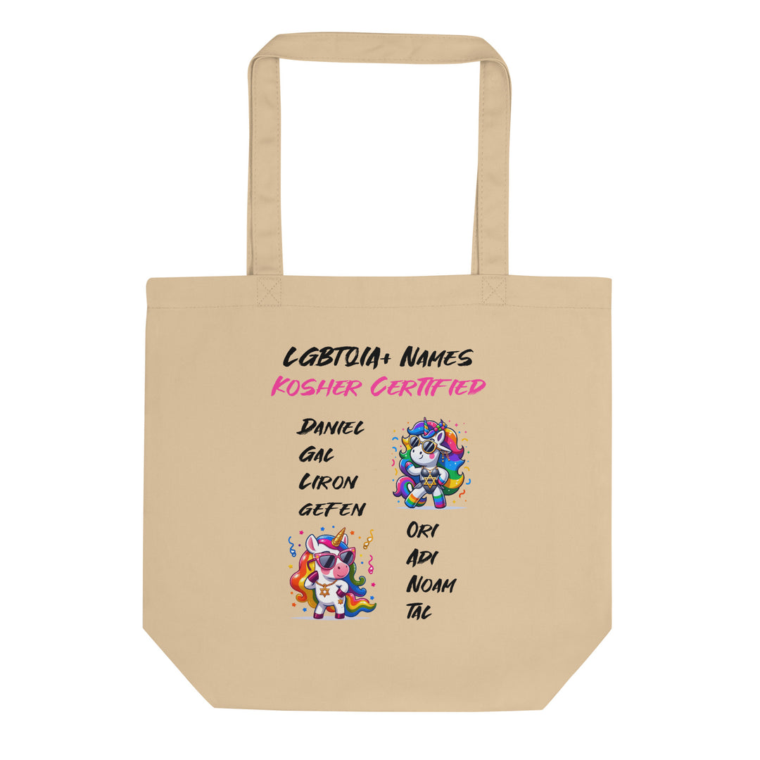 Organic Tote Bag | Kosher Certified Names