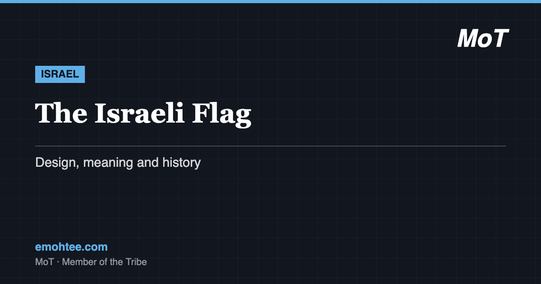 The Israeli flag - design, meaning and history explained by MoT Member of the Tribe