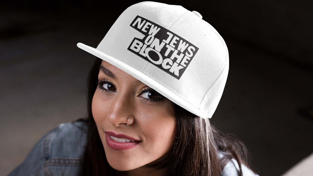 Cap with New Jews on the Block design