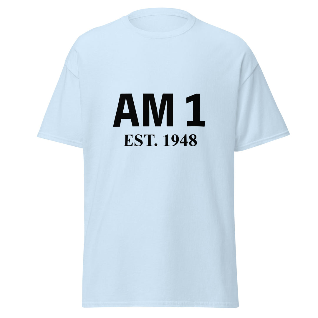 Classic tee with AM 1 Hebrew design