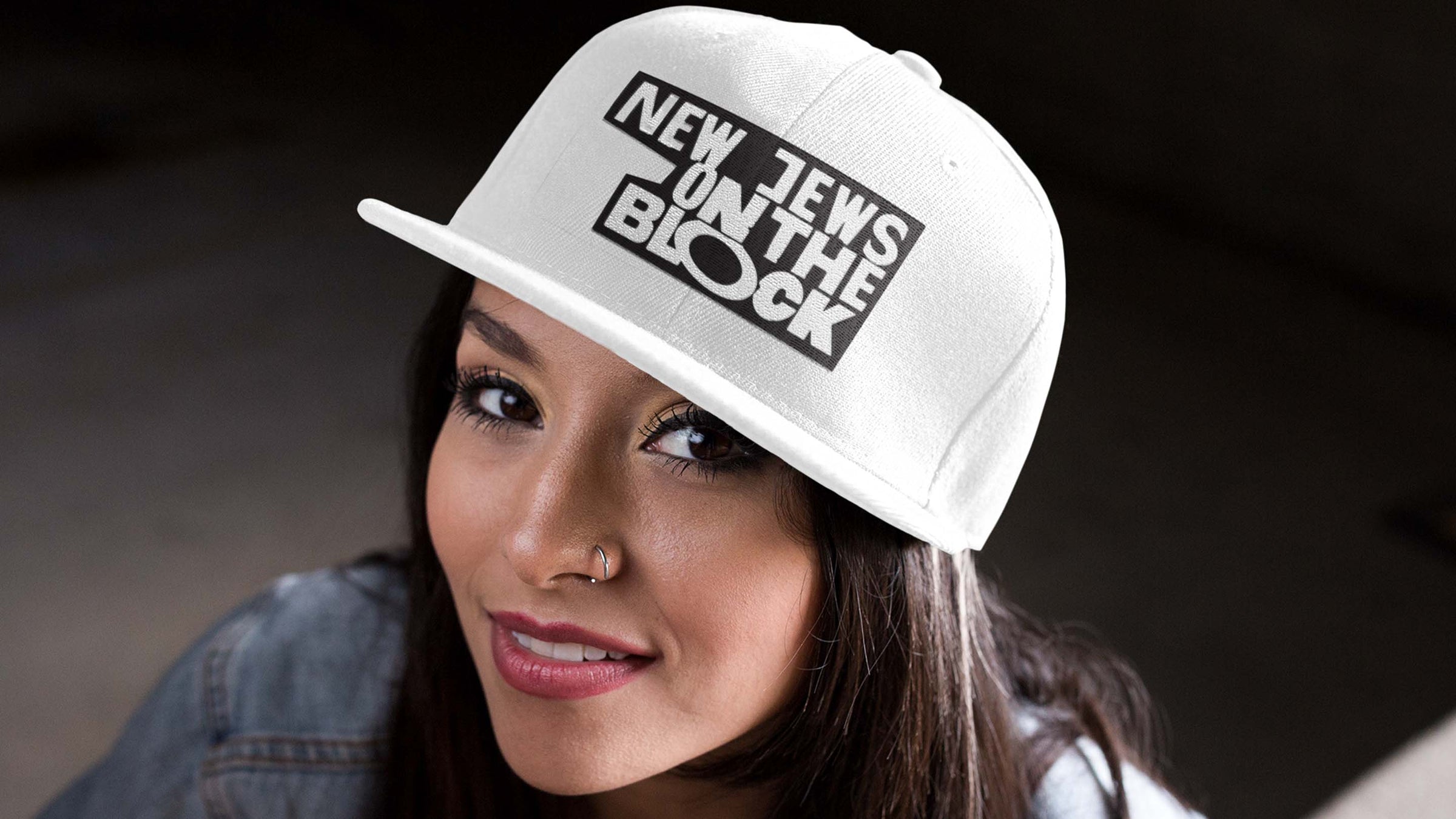 White Cap with New Jews on the block logo