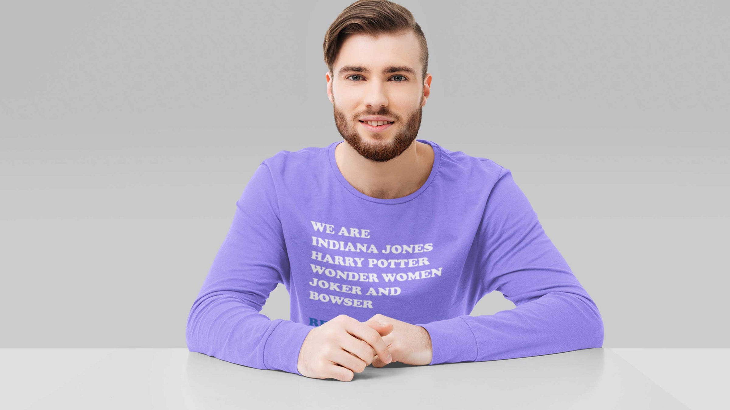 men long sleeve shirt, bowser, jewish, Indiana jones