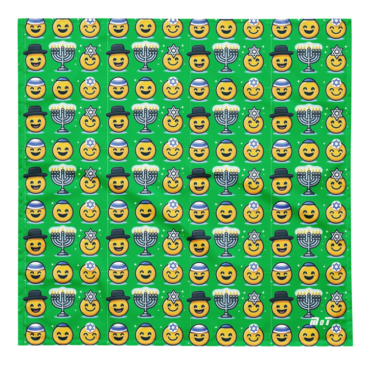 Bandana | Jewish Emoji Green