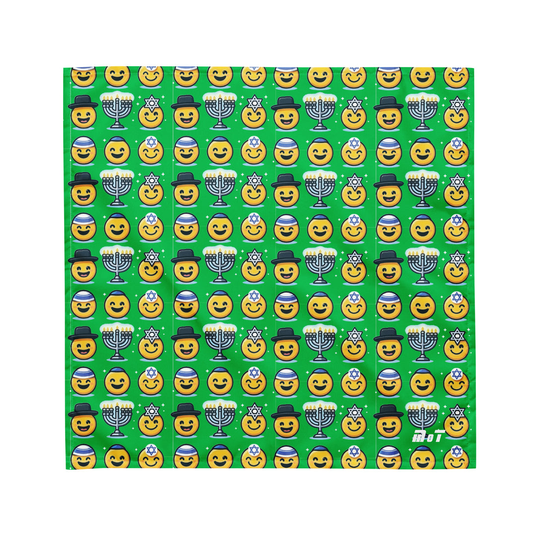 Bandana | Jewish Emoji Green