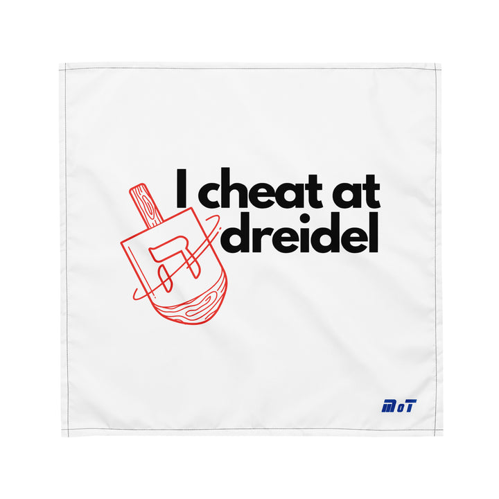 I Cheat At Dreidel Jewish pride bandana - detail view