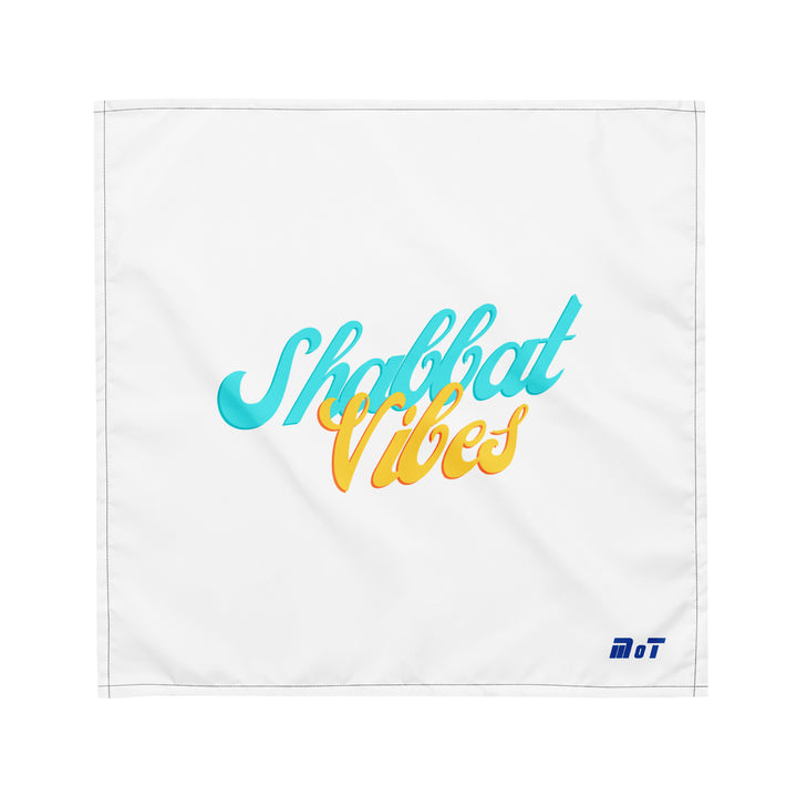 Shabbat Vibes Jewish pride bandana - detail view