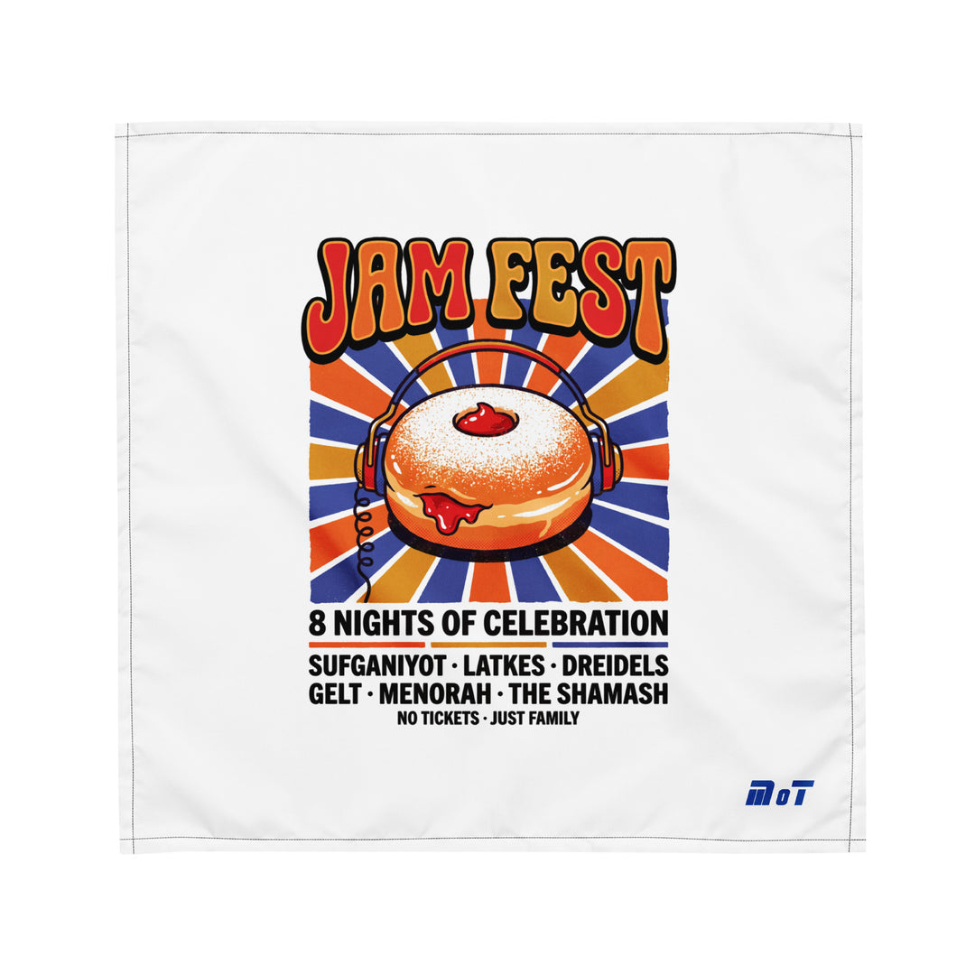 Jam Fest 8 Nights Jewish pride bandana - detail view
