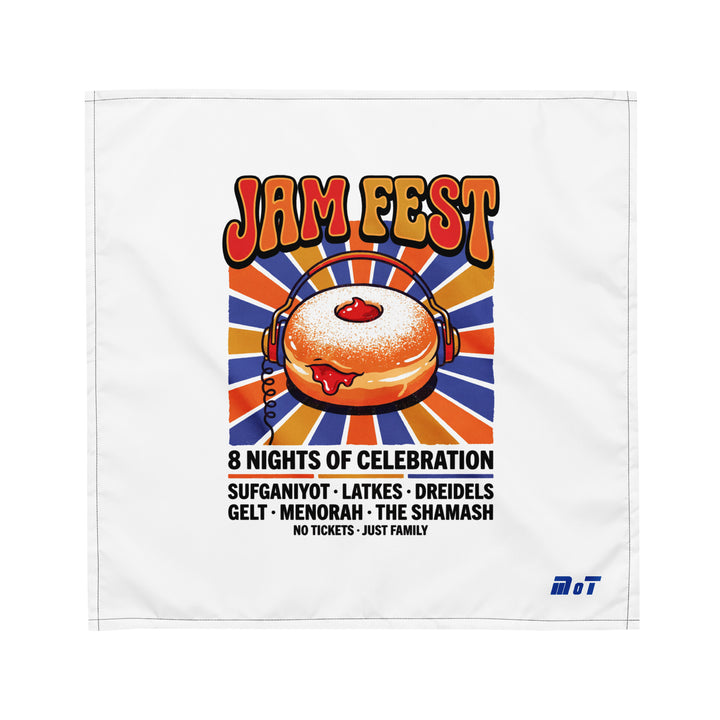 Jam Fest 8 Nights Jewish pride bandana - detail view