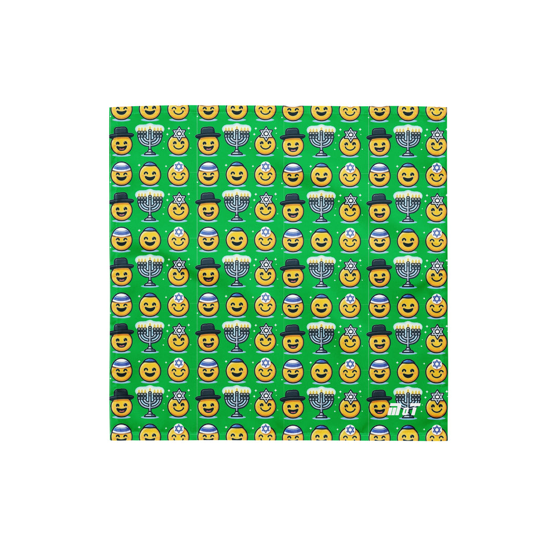 Bandana | Jewish Emoji Green