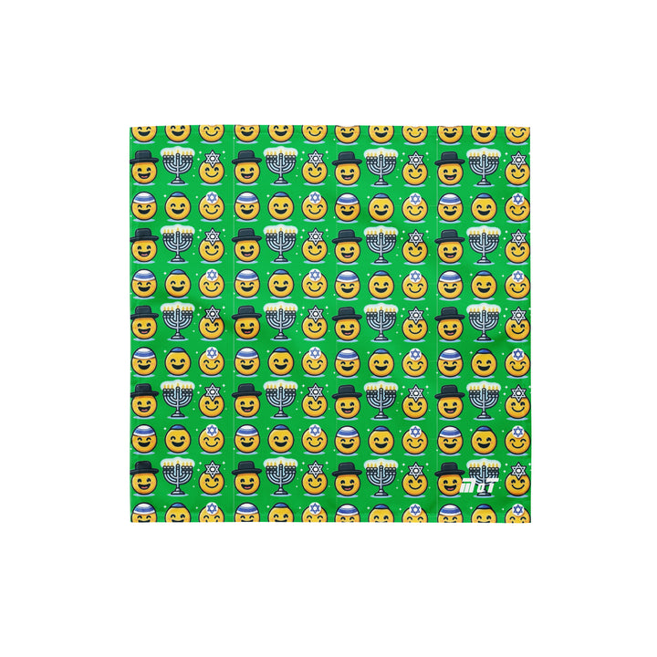 Bandana | Jewish Emoji Green