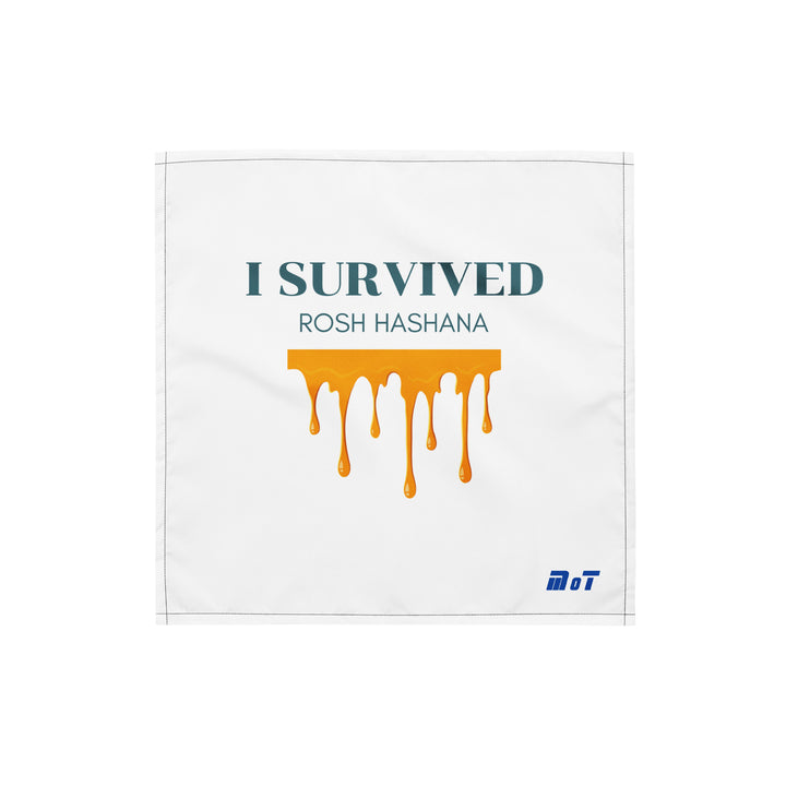 I Survived Rosh HaShana Jewish pride bandana - back view