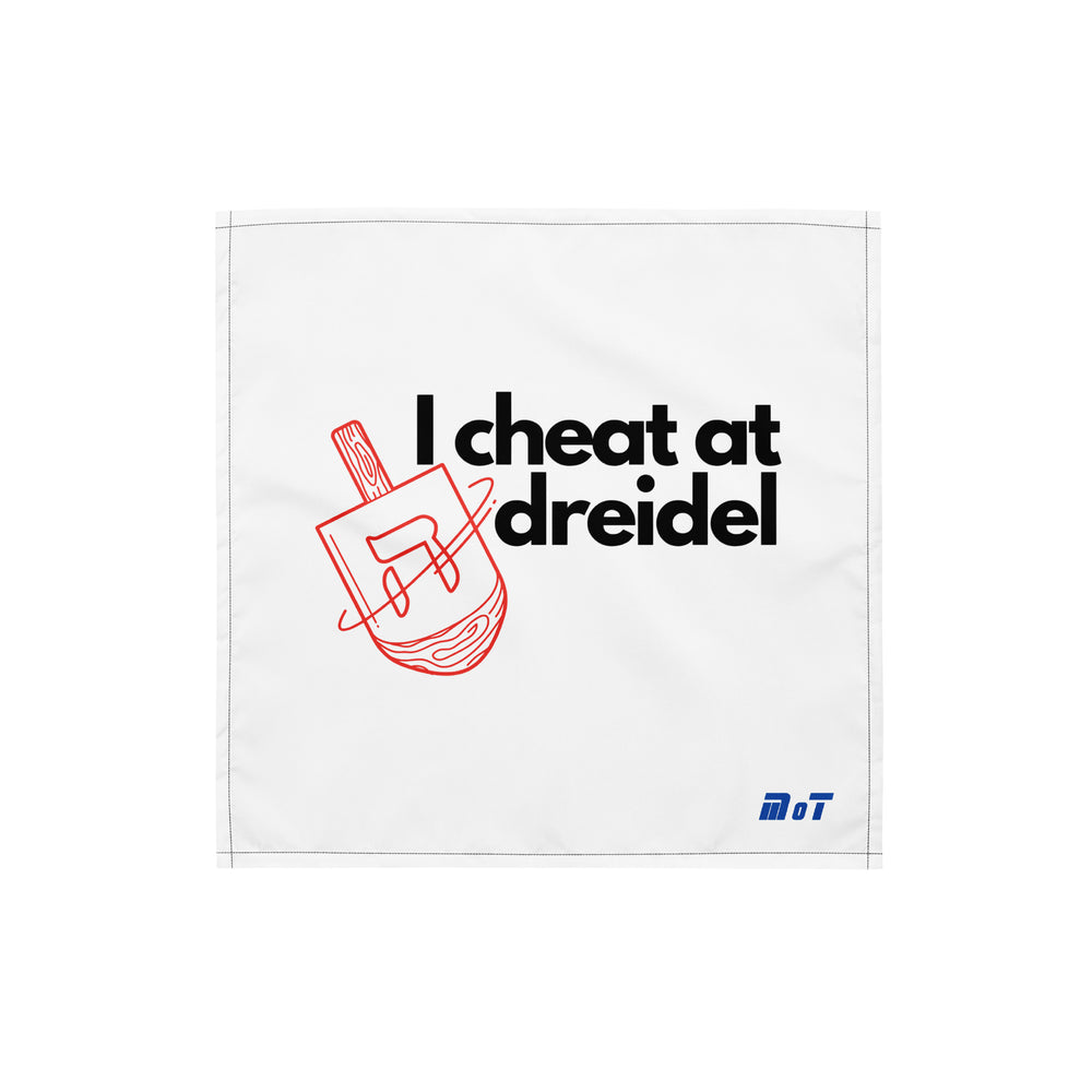 I Cheat At Dreidel Jewish pride bandana - back view