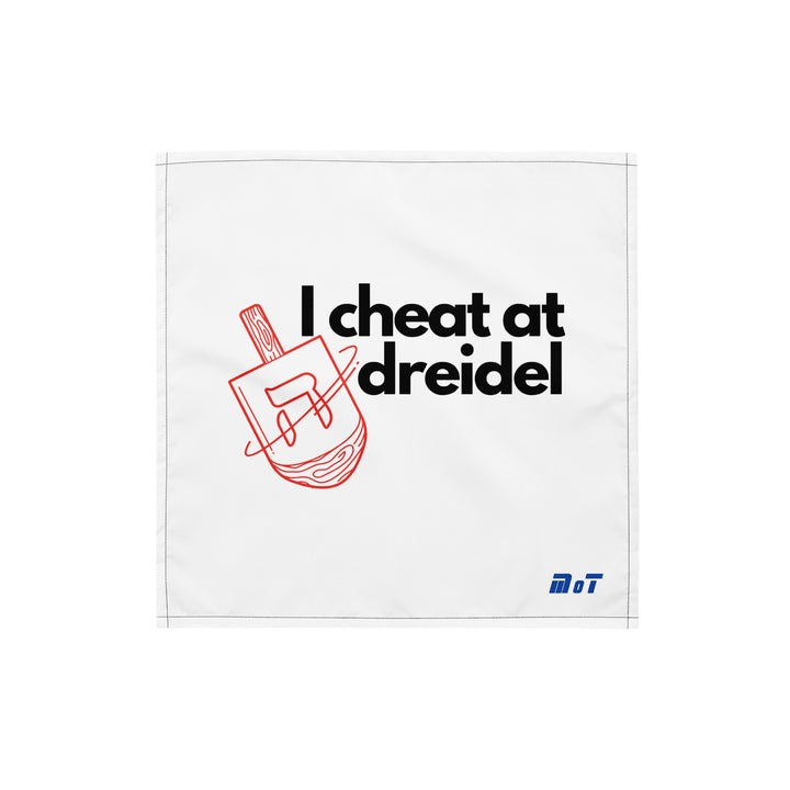 I Cheat At Dreidel Jewish pride bandana - back view