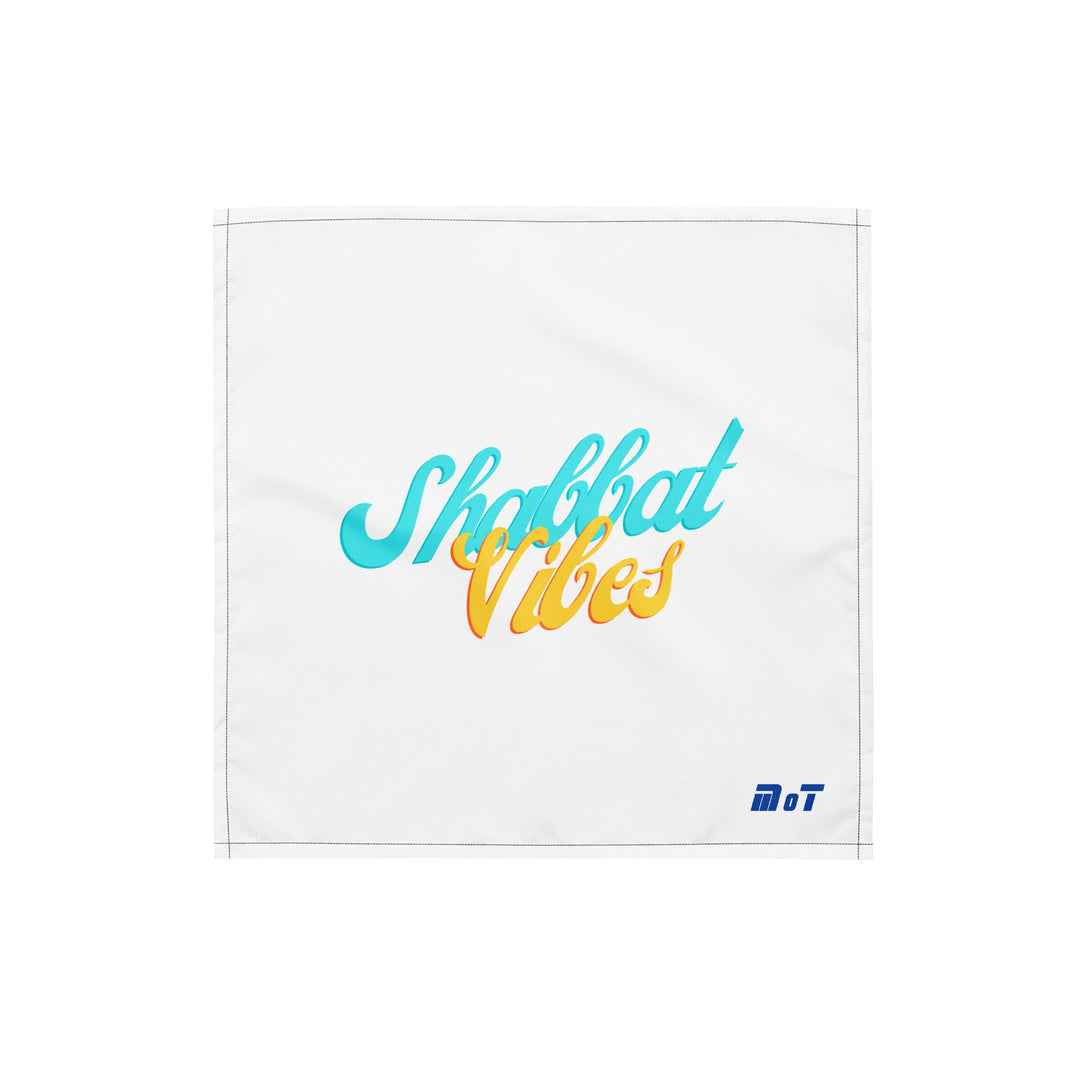 Shabbat Vibes Jewish pride bandana - back view