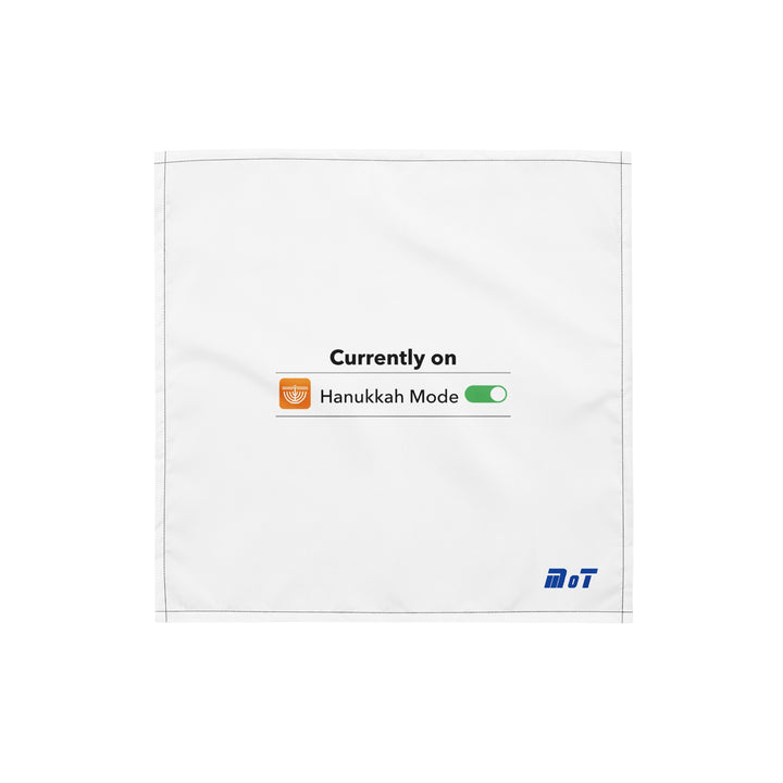 Hanukkah Mode Jewish pride bandana - back view