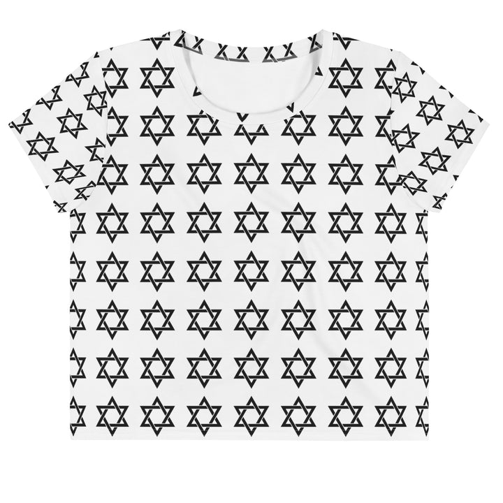 Crop Tee | Magen David All Over