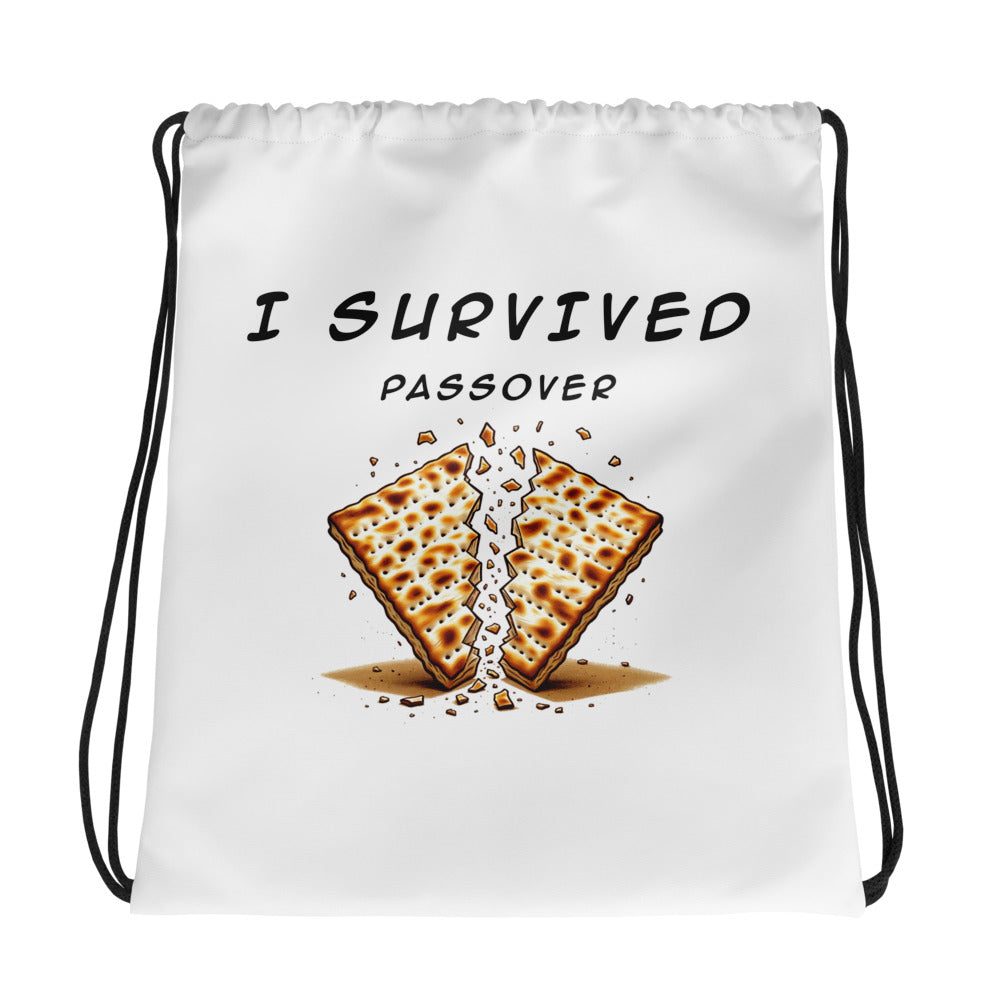 Passover Jewish pride drawstring bag - front view