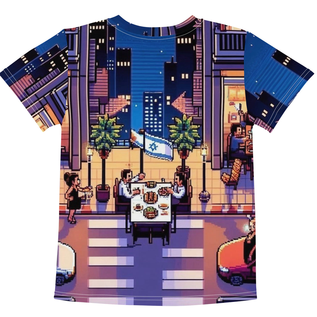 Kids T-Shirt | TLV Nightlife 16 Bit All Over