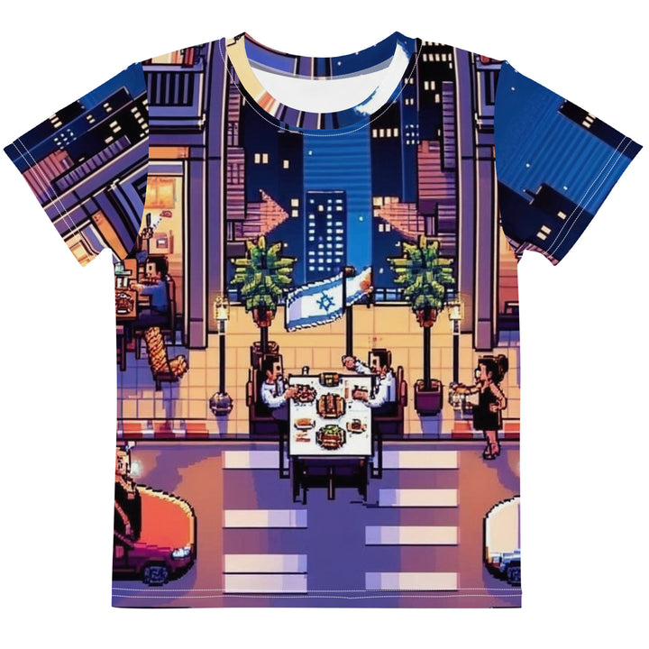 Kids T-Shirt | TLV Nightlife 16 Bit All Over
