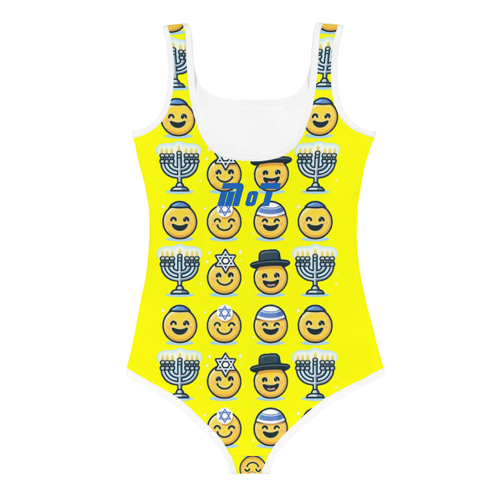 Kids Swimsuit | Jewish Emoji Yellow