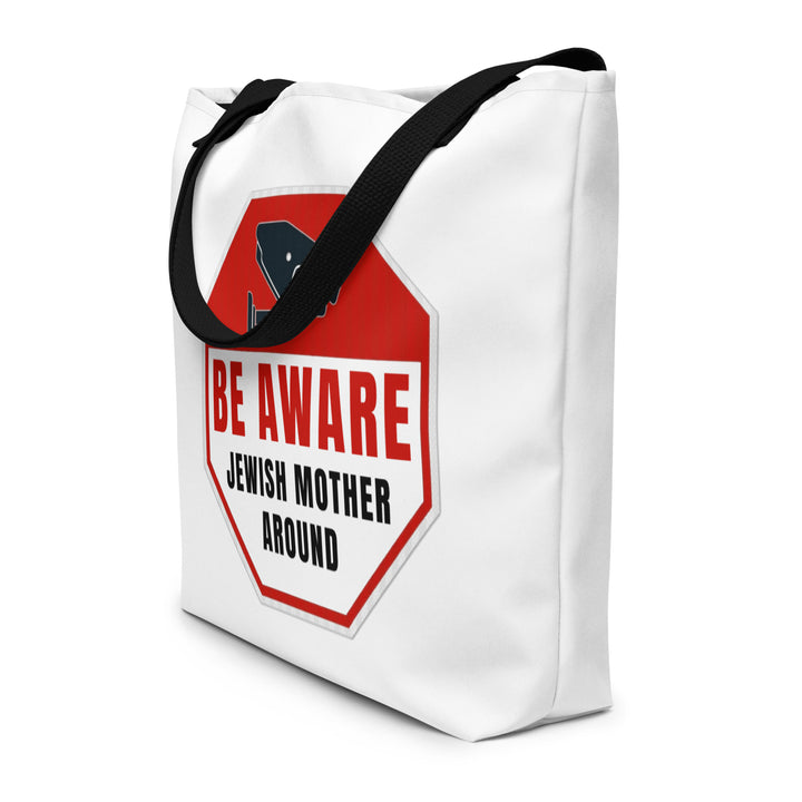 Large Tote Bag | Be aware jewish mother