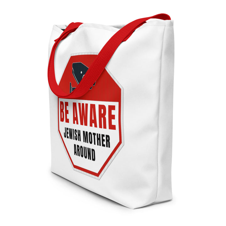 Large Tote Bag | Be aware jewish mother