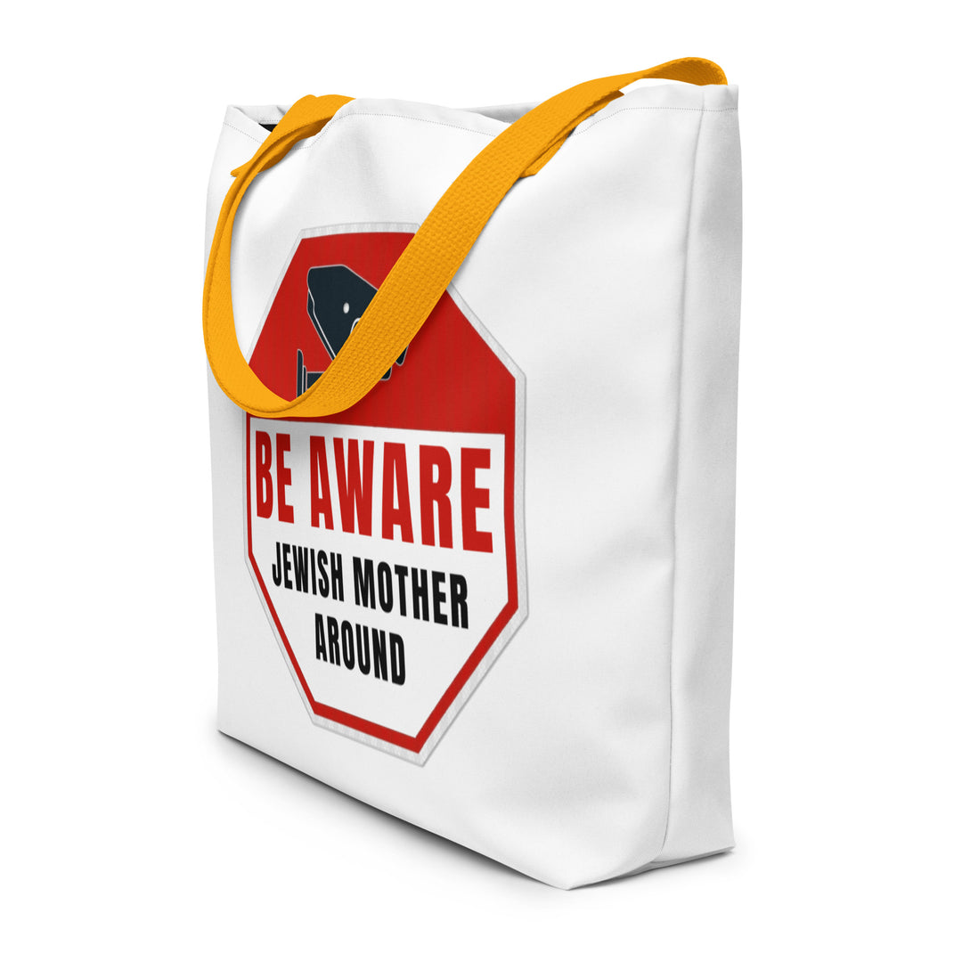 Large Tote Bag | Be aware jewish mother