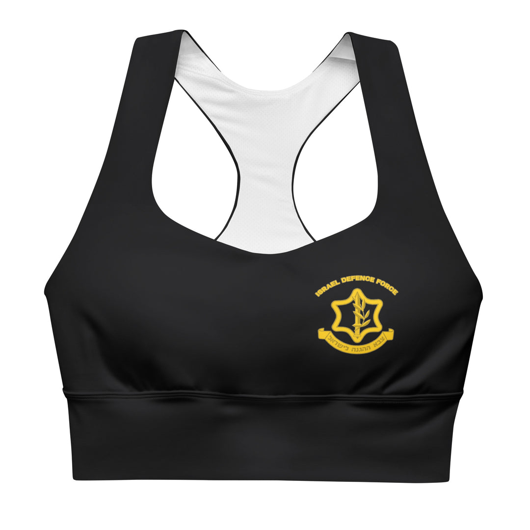 Longline Sports Bra | IDF Israel Defense Forces black