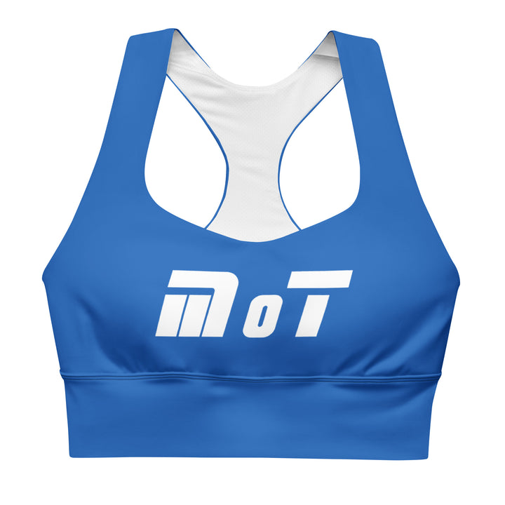 Longline Sports Bra | MOT Blue