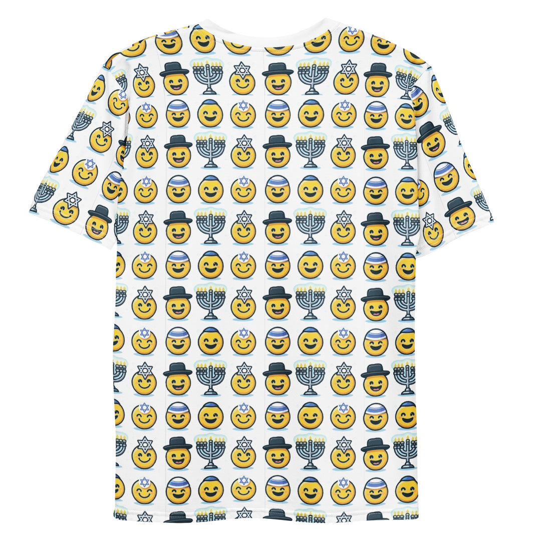 Men's Crew Neck T-Shirt | Jewish Emoji All Over