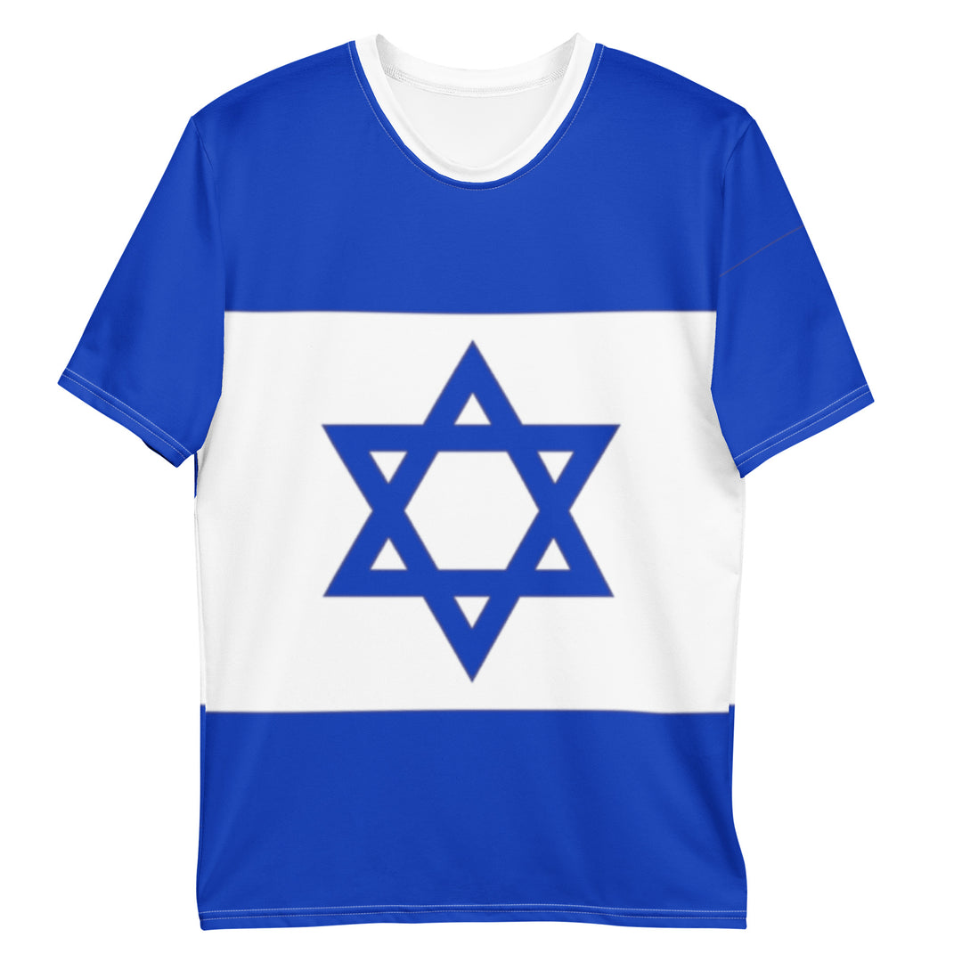 Men's Crew Neck T-Shirt | Israel Flag All Over