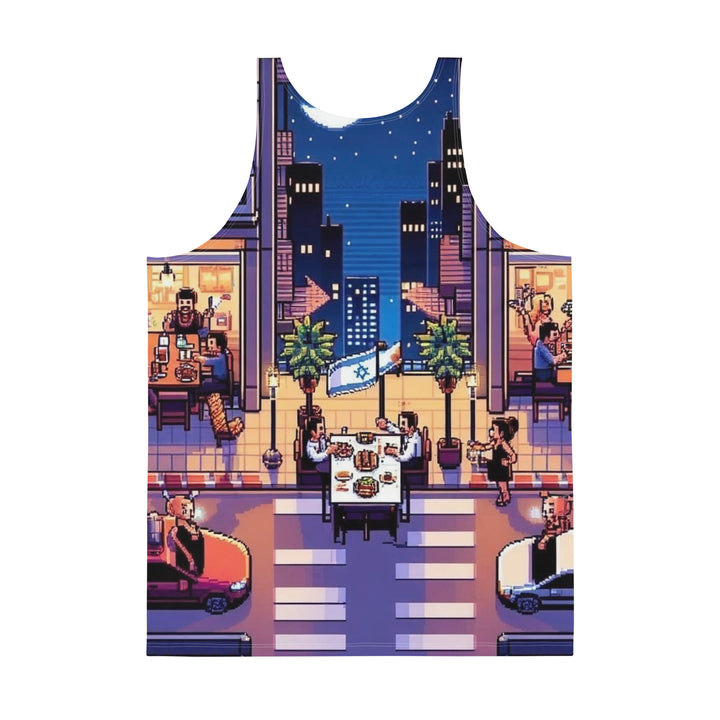 Men's Tank Top | TLV Nightlife 16 Bit All Over