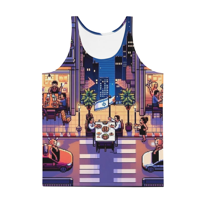 Men's Tank Top | TLV Nightlife 16 Bit All Over