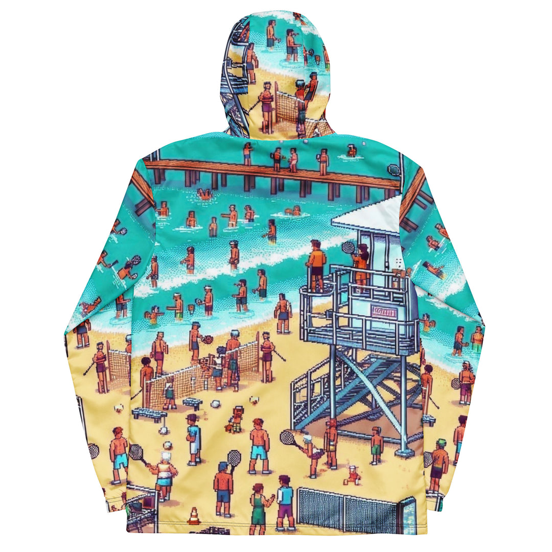 Men’s windbreaker | TLV Frishman Beach 16 Bit All Over