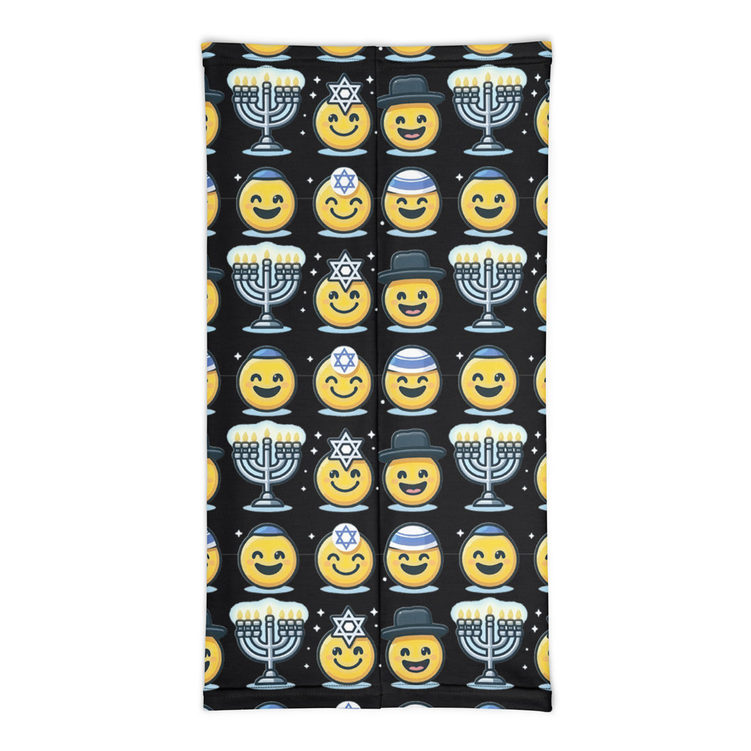 Neck Gaiter | Jewish Emoji Black