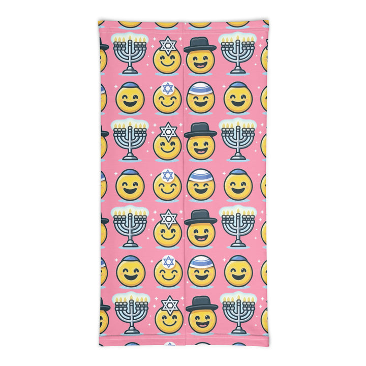 Neck Gaiter | Jewish Emoji Pink