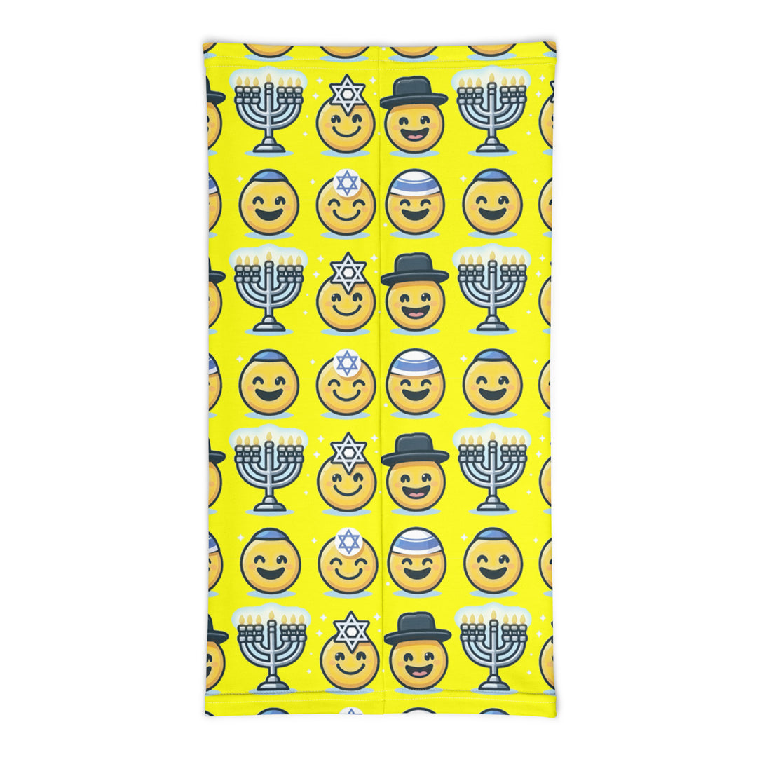 Neck Gaiter | Jewish Emoji Yellow
