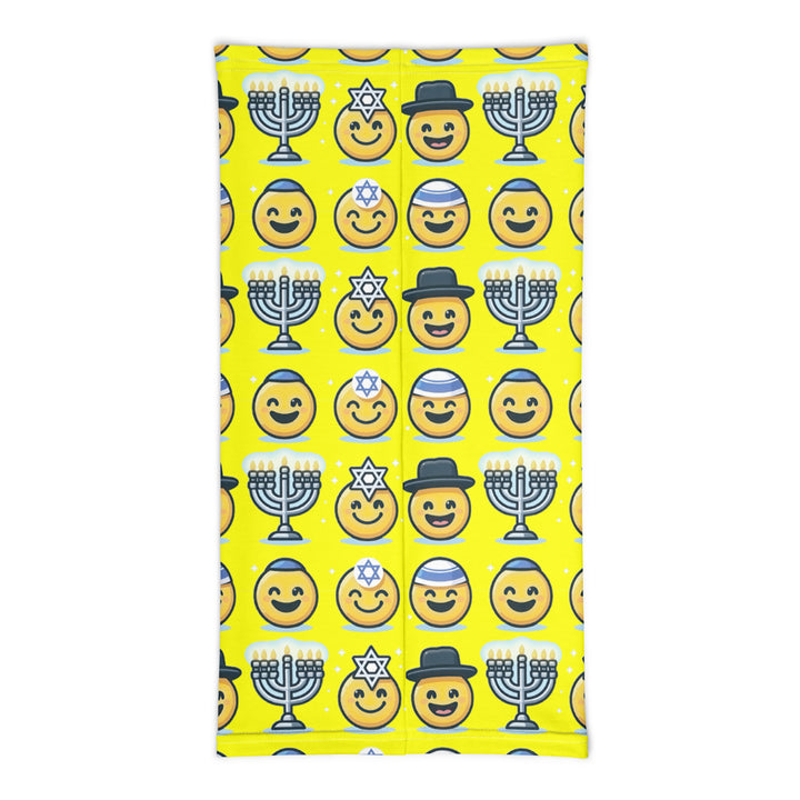 Neck Gaiter | Jewish Emoji Yellow