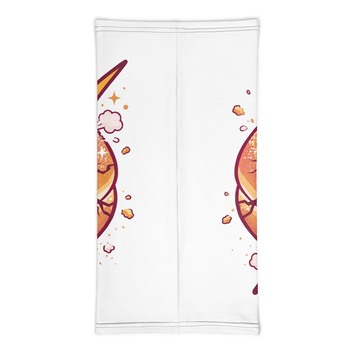 Sufganiyah Lightning Jewish pride neck gaiter - back view