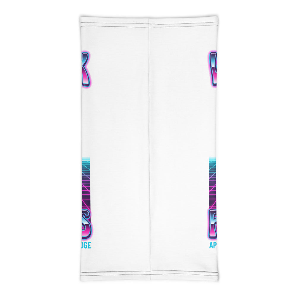 Will Work for Latkes 80s Jewish pride neck gaiter - back view