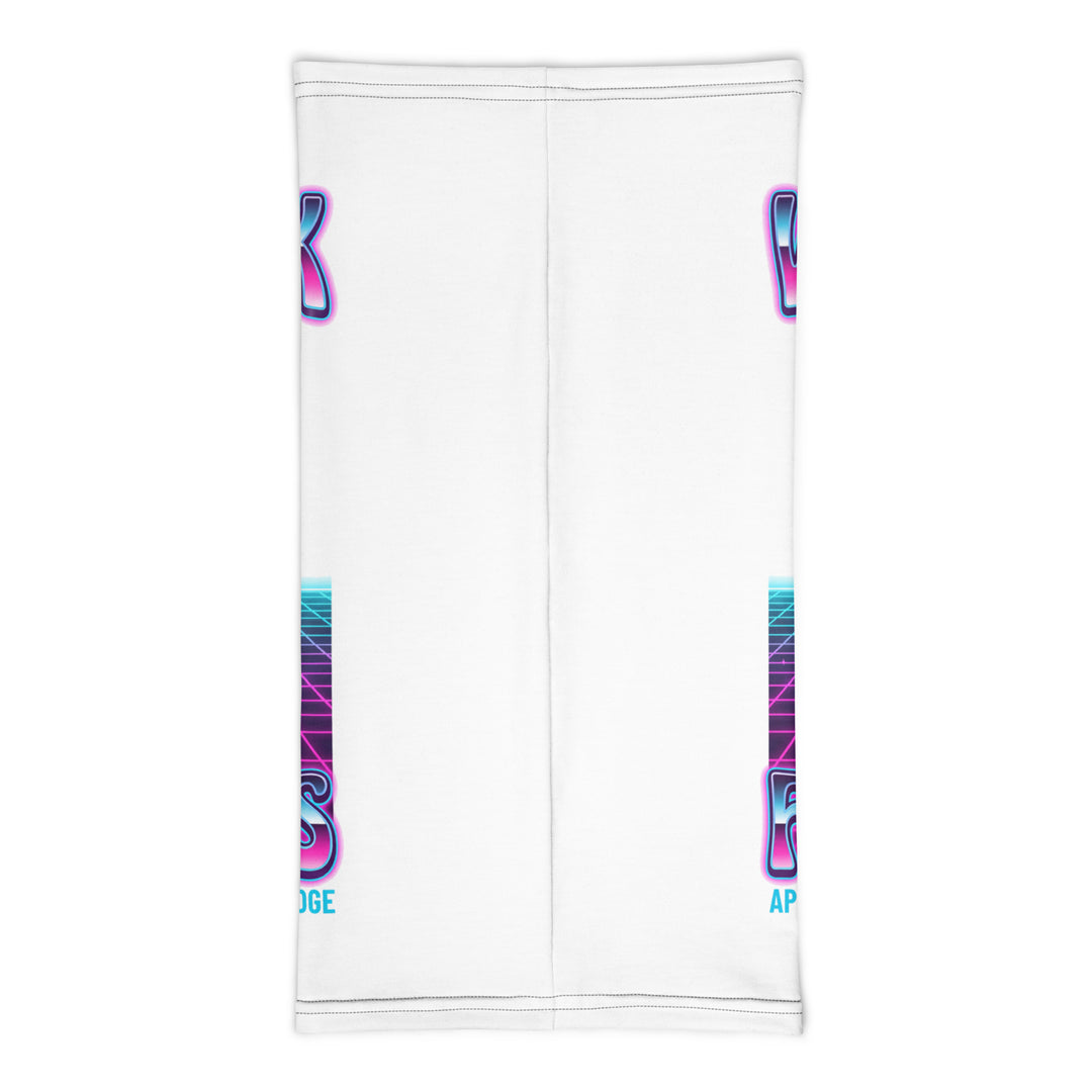 Will Work for Latkes 80s Jewish pride neck gaiter - back view