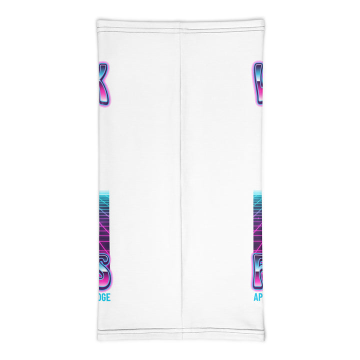 Will Work for Latkes 80s Jewish pride neck gaiter - back view