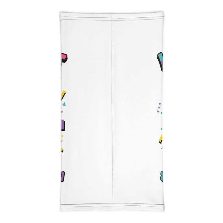 Lets Get Lit 90s Jewish pride neck gaiter - back view