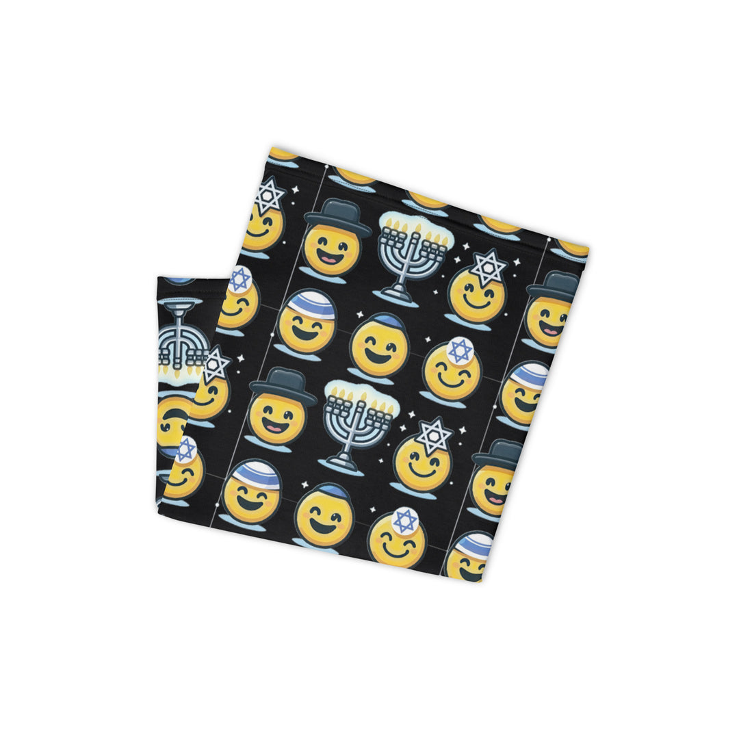 Neck Gaiter | Jewish Emoji Black