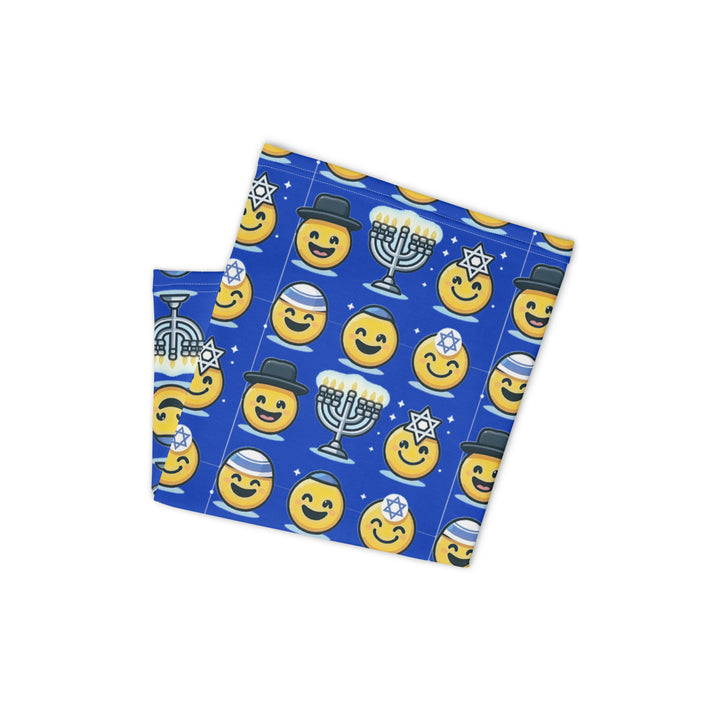 Neck Gaiter | Jewish Emoji Blue