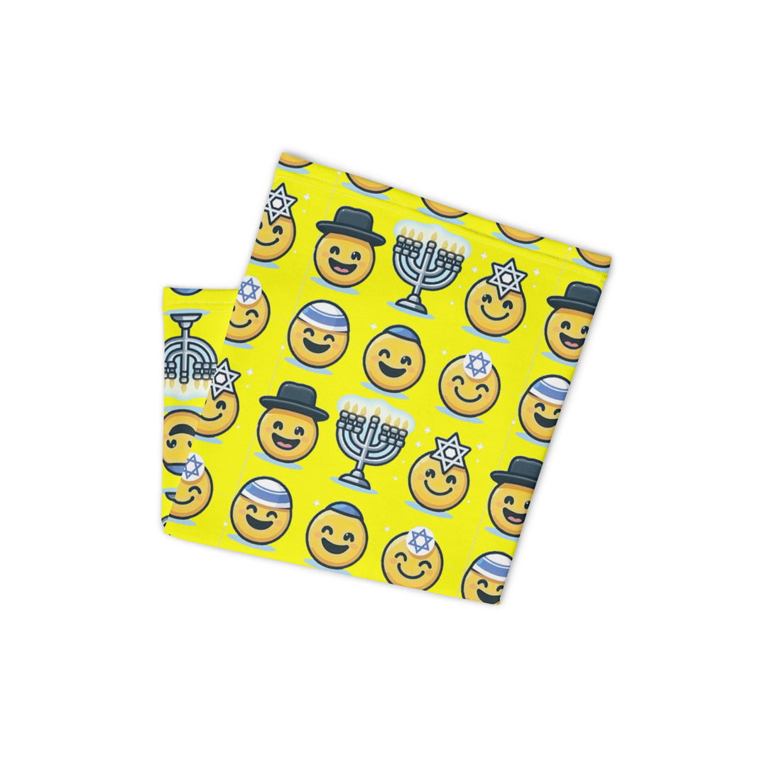 Neck Gaiter | Jewish Emoji Yellow