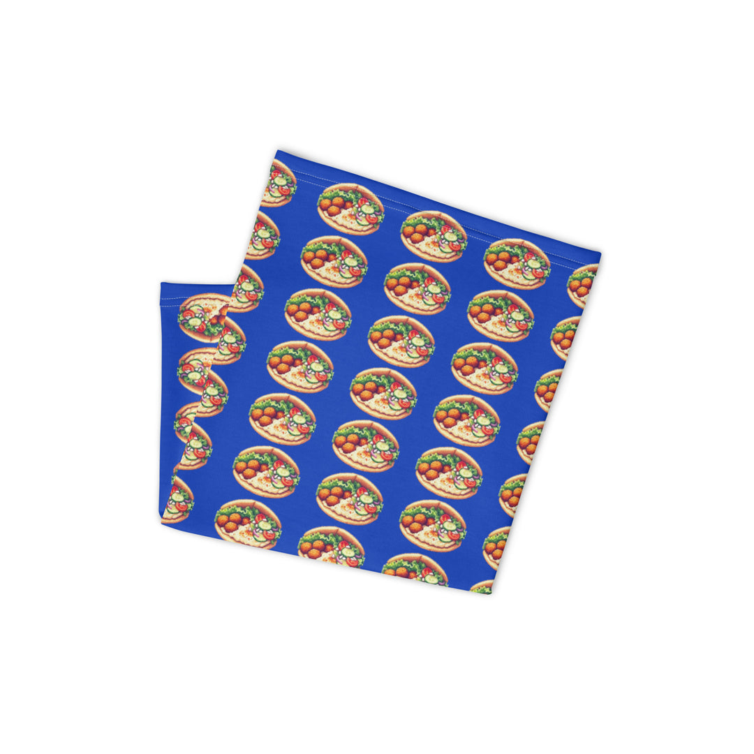 Neck Gaiter | Falafel Party 16 Bit Blue
