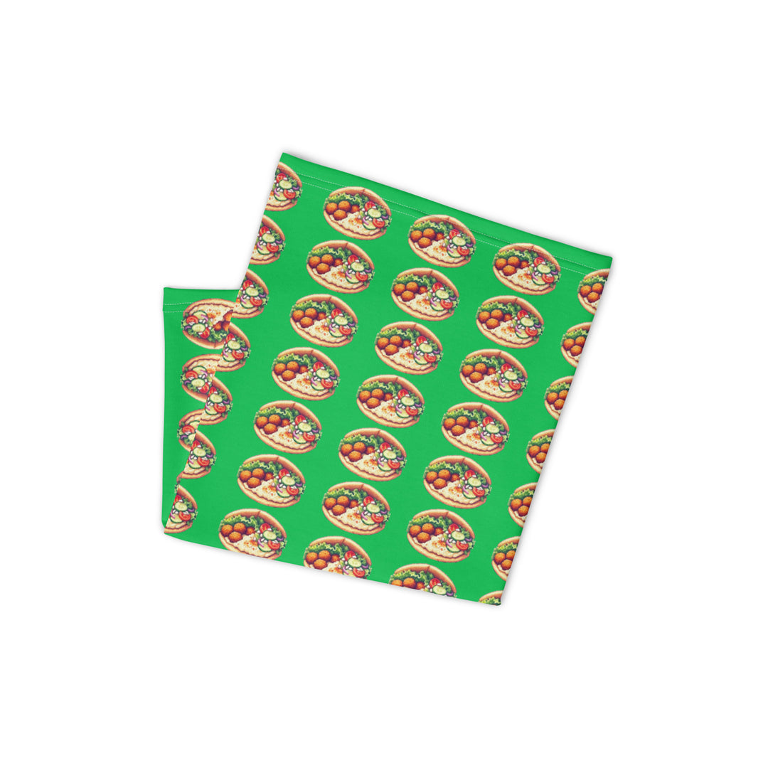 Neck Gaiter | Falafel Party 16 Bit Green