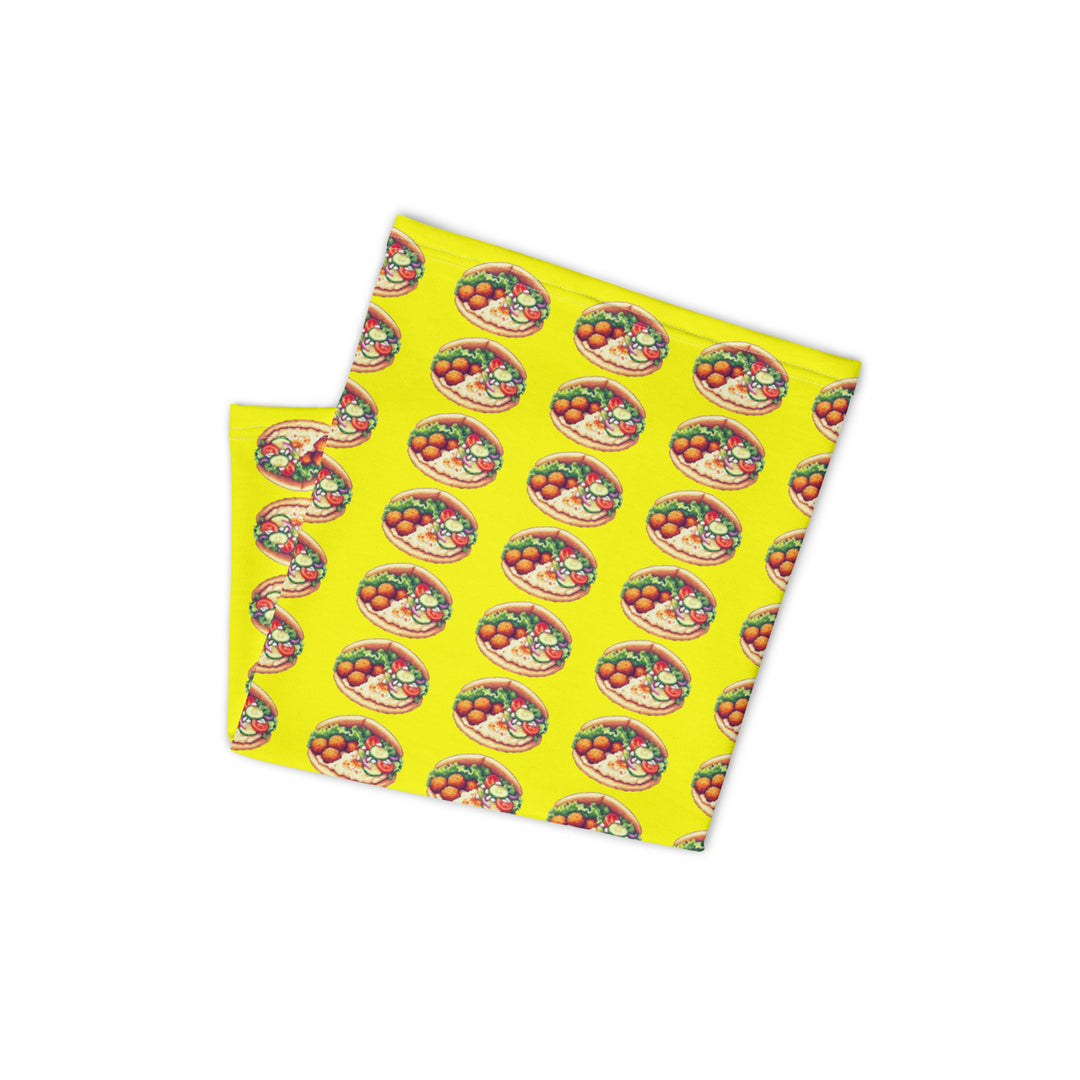 Neck Gaiter | Falafel Party 16 Bit Yellow