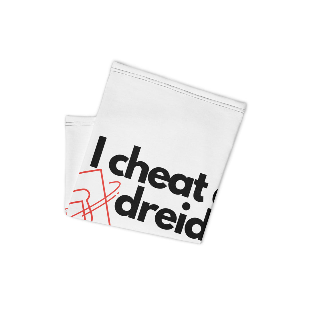 I Cheat At Dreidel Jewish pride neck gaiter - detail view
